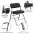 Flash Furniture AW-MC320AF-BK-GG Hercules Premium Curved Triple Braced & Double Hinged Black Pin-Dot Fabric Metal Folding Chair addl-3