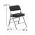 Flash Furniture AW-MC320AF-BK-GG Hercules Premium Curved Triple Braced & Double Hinged Black Pin-Dot Fabric Metal Folding Chair addl-4
