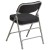 Flash Furniture AW-MC320AF-BK-GG Hercules Premium Curved Triple Braced & Double Hinged Black Pin-Dot Fabric Metal Folding Chair addl-5
