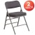 Flash Furniture 2-AW-MC320AF-GRY-GG Hercules Premium Curved Triple Braced & Double Hinged Gray Fabric Metal Folding Chair, 2 Pack  addl-2