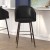 Flash Furniture 2-AY-1928-30-BK-GG 30" Commercial Mid-Back Black LeatherSoft Modern Barstool, Beechwood Legs and Contoured Back, 2/Set addl-1