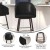 Flash Furniture 2-AY-1928-30-BK-GG 30" Commercial Mid-Back Black LeatherSoft Modern Barstool, Beechwood Legs and Contoured Back, 2/Set addl-4