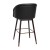 Flash Furniture 2-AY-1928-30-BK-GG 30" Commercial Mid-Back Black LeatherSoft Modern Barstool, Beechwood Legs and Contoured Back, 2/Set addl-8