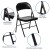 Flash Furniture 2-BD-F002-BK-GG Hercules Double Braced Black Metal Folding Chair, 2 Pack addl-5