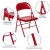 Flash Furniture BD-F002-RED-GG Hercules Double Braced Red Metal Folding Chair addl-4