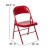 Flash Furniture BD-F002-RED-GG Hercules Double Braced Red Metal Folding Chair addl-5