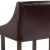 Flash Furniture 2-CH-182020-24-BN-GG 24" Transitional Walnut Counter Height Stool with Nail Trim, Brown LeatherSoft, Set of 2 addl-12