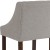 Flash Furniture 2-CH-182020-24-LTGY-F-GG 24" Transitional Walnut Counter Height Stool with Nail Trim, Light Gray Fabric, Set of 2 addl-8