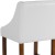 Flash Furniture 2-CH-182020-24-WH-GG 24" Transitional Walnut Counter Height Stool with Nail Trim, White LeatherSoft, Set of 2 addl-12