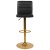 Flash Furniture 2-CH-92023-1-BK-G-GG Modern Black Vinyl Adjustable Counter Height Swivel Bar Stool with Gold Pedestal Base, Set of 2 addl-10