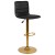Flash Furniture 2-CH-92023-1-BK-G-GG Modern Black Vinyl Adjustable Counter Height Swivel Bar Stool with Gold Pedestal Base, Set of 2 addl-8