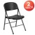 Flash Furniture 2-DAD-YCD-50-GG Hercules 330 lb. Capacity Black Plastic Folding Chair with Charcoal Frame, 2 Pack  addl-2
