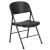 Flash Furniture 2-DAD-YCD-50-GG Hercules 330 lb. Capacity Black Plastic Folding Chair with Charcoal Frame, 2 Pack  addl-9