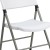 Flash Furniture 2-DAD-YCD-70-WH-GG Hercules White Plastic Lightweight Folding Chair with Gray Frame, Set of 2  addl-12