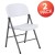 Flash Furniture 2-DAD-YCD-70-WH-GG Hercules White Plastic Lightweight Folding Chair with Gray Frame, Set of 2  addl-2