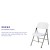 Flash Furniture 2-DAD-YCD-70-WH-GG Hercules White Plastic Lightweight Folding Chair with Gray Frame, Set of 2  addl-4