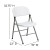 Flash Furniture 2-DAD-YCD-70-WH-GG Hercules White Plastic Lightweight Folding Chair with Gray Frame, Set of 2  addl-6