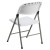 Flash Furniture DAD-YCD-70-WH-GG Hercules White Plastic Lightweight Folding Chair with Gray Frame addl-6
