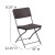 Flash Furniture 2-DAD-YCZ-61-GG 2 Pack Hercules Brown Rattan Plastic Folding Chair with Gray Frame addl-5