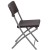 Flash Furniture DAD-YCZ-61-GG Brown Rattan Plastic Folding Chair addl-7