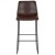 Flash Furniture 2-ET-ER18345-30-DB-GG Reagan 30" Dark Brown LeatherSoft Bar Height Bar Stool, Set of 2 addl-10