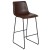 Flash Furniture 2-ET-ER18345-30-DB-GG Reagan 30" Dark Brown LeatherSoft Bar Height Bar Stool, Set of 2 addl-8