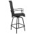 Flash Furniture 2-ET-SWVLPTO-30-BK-GG All-Weather Black Textilene Swivel Patio Stool with High Back & Armrests, Set of 2 addl-9