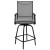 Flash Furniture 2-ET-SWVLPTO-30-GR-GG All-Weather Gray Textilene Swivel Patio Stool with High Back & Armrests, Set of 2  addl-10