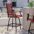 Flash Furniture 2-ET-SWVLPTO-30-RD-GG All-Weather Red Textilene Swivel Patio Stool with High Back & Armrests, Set of 2  addl-1
