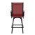 Flash Furniture 2-ET-SWVLPTO-30-RD-GG All-Weather Red Textilene Swivel Patio Stool with High Back & Armrests, Set of 2  addl-8