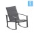 Flash Furniture 2-FV-FSC-2315N-BLK-GG Black Outdoor Rocking Chair with Flex Comfort Material and Black Steel Frame, Set of 2 addl-2