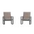 Flash Furniture 2-FV-FSC-2315N-BRN-GG Brown Outdoor Rocking Chair with Flex Comfort Material and Black Steel Frame, Set of 2  addl-11