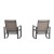 Flash Furniture 2-FV-FSC-2315N-BRN-GG Brown Outdoor Rocking Chair with Flex Comfort Material and Black Steel Frame, Set of 2  addl-8