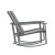 Flash Furniture 2-FV-FSC-2315N-GRY-GG Gray Outdoor Rocking Chair with Flex Comfort Material and Black Steel Frame, Set of 2  addl-10