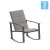 Flash Furniture 2-FV-FSC-2315N-GRY-GG Gray Outdoor Rocking Chair with Flex Comfort Material and Black Steel Frame, Set of 2  addl-2