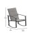 Flash Furniture 2-FV-FSC-2315N-GRY-GG Gray Outdoor Rocking Chair with Flex Comfort Material and Black Steel Frame, Set of 2  addl-5