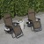Flash Furniture 2-GM-103122SS-B-GG Brown Adjustable Folding Mesh Zero Gravity Reclining Lounge Chair with Pillow and Cup Holder Tray, Set of 2 addl-6