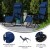 Flash Furniture 2-GM-103122SS-NV-GG Navy Mesh Zero Gravity Adjustable Reclining Lounge Chair with Pillow and Cup Holder Tray, Set of 2 addl-4