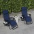 Flash Furniture 2-GM-103122SS-NV-GG Navy Mesh Zero Gravity Adjustable Reclining Lounge Chair with Pillow and Cup Holder Tray, Set of 2 addl-6