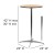 Flash Furniture XA-24-COTA-GG 24" Round Wood Cocktail Table with 30" and 42" Columns addl-1