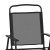Flash Furniture 2-GM-SC098-BK-GG Mystic Black Folding Textilene Patio Sling Chair with Armrests, Set of 2  addl-10