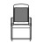Flash Furniture 2-GM-SC098-BK-GG Mystic Black Folding Textilene Patio Sling Chair with Armrests, Set of 2  addl-12