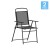 Flash Furniture 2-GM-SC098-BK-GG Mystic Black Folding Textilene Patio Sling Chair with Armrests, Set of 2  addl-2