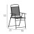 Flash Furniture 2-GM-SC098-BK-GG Mystic Black Folding Textilene Patio Sling Chair with Armrests, Set of 2  addl-5