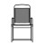 Flash Furniture 2-GM-SC098-BK-GG Mystic Black Folding Textilene Patio Sling Chair with Armrests, Set of 2  addl-9