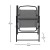 Flash Furniture 2-GM-SC098-GY-GG Mystic Gray Folding Textilene Patio Sling Chair with Armrests, Set of 2  addl-6