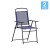 Flash Furniture 2-GM-SC098-NV-GG Navy Folding Textilene Patio Sling Chair with Armrests, Set of 2  addl-2