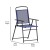 Flash Furniture 2-GM-SC098-NV-GG Navy Folding Textilene Patio Sling Chair with Armrests, Set of 2  addl-5