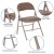 Flash Furniture 2-HA-F003D-BGE-GG Hercules Double Braced Beige Vinyl Folding Chair, 2 Pack  addl-5