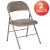 Flash Furniture 2-HA-F003D-GY-GG Hercules Double Braced Gray Vinyl Folding Chair, 2 Pack addl-2